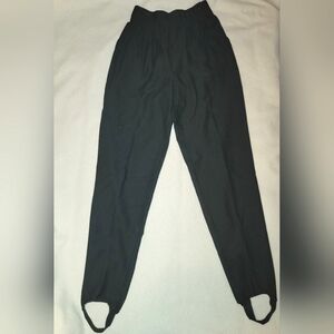 VNTG Barrie Stephens black stirrup pants. Sz 10T